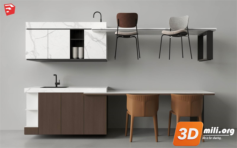 Kitchen island Skp Files